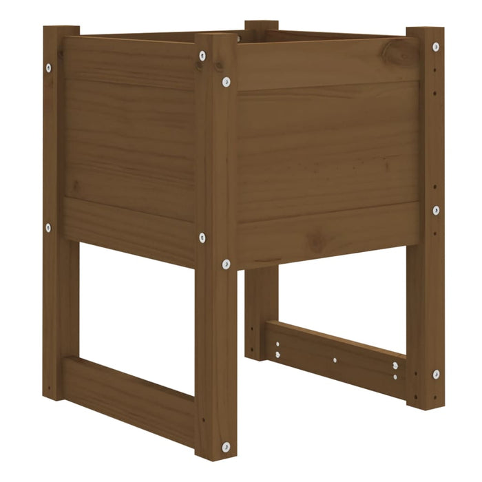 Fioriere 2 pz Ambra 40x40x52,5 cm in Legno Massello di Pino 822114