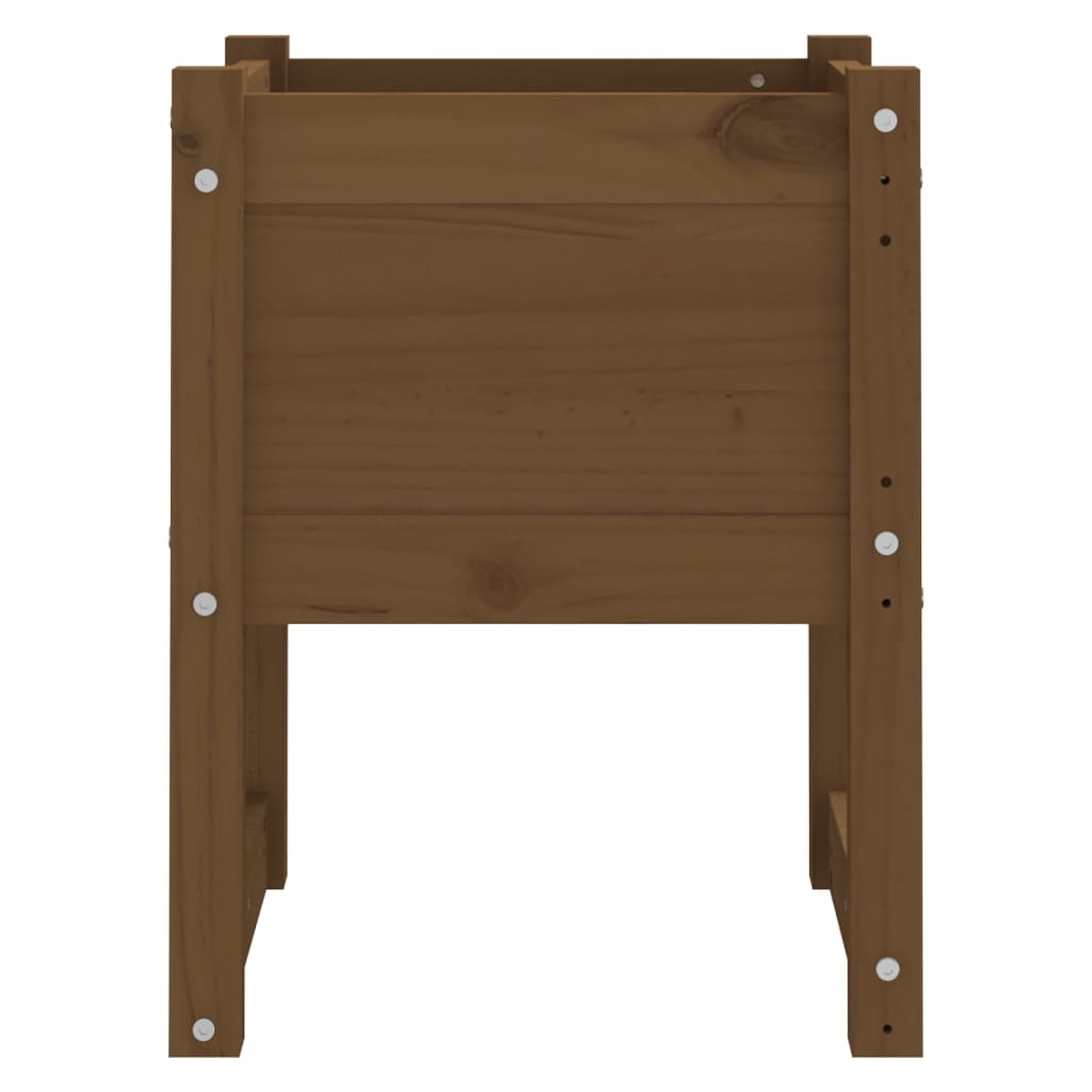 Fioriere 2 pz Ambra 40x40x52,5 cm in Legno Massello di Pino 822114