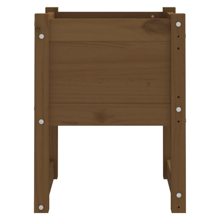Fioriere 2 pz Ambra 40x40x52,5 cm in Legno Massello di Pino 822114