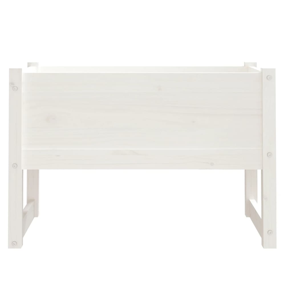 Vassoio per fioriera aiuola rialzata piante fiori terrazza giardino 78 x 40 x 52 cm legno massiccio di pino bianco 02_0037854