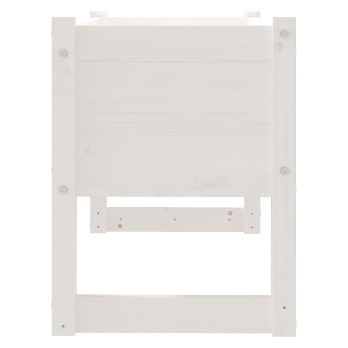Vassoio per fioriera aiuola rialzata piante fiori terrazza giardino 78 x 40 x 52 cm legno massiccio di pino bianco 02_0037854