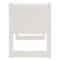 Fioriera Bianca 78x40x52 cm in Legno Massello di Pino