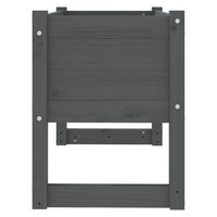 Fioriera Grigio 78x40x52 cm in Legno Massello di Pino 822119