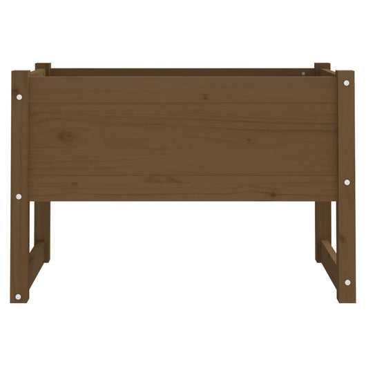 Vassoio per fioriera aiuola rialzata piante fiori terrazza giardino 78 x 40 x 52 cm legno massello di pino marrone 02_0037856