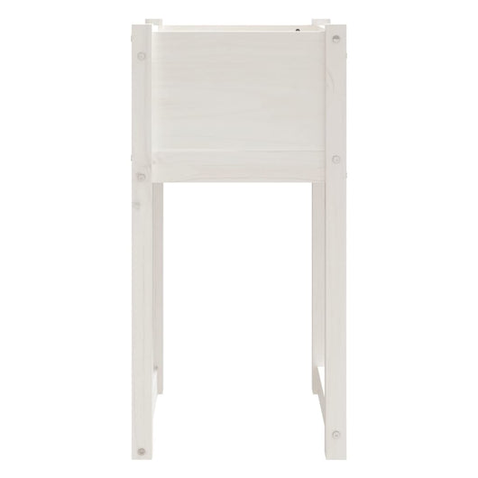 Vassoio per fioriera aiuola rialzata piante fiori terrazza giardino 40 x 40 x 81 cm legno massiccio di pino bianco 02_0037590