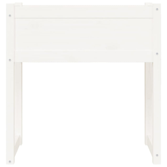 Fioriera Bianca 78x40x81 cm in Legno Massello di Pino