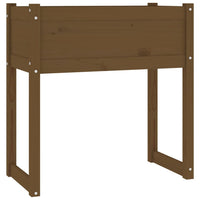 Fioriera Marrone Ambra 78x40x81 cm in Legno Massello di Pino 822135