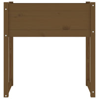 Fioriera Marrone Ambra 78x40x81 cm in Legno Massello di Pino