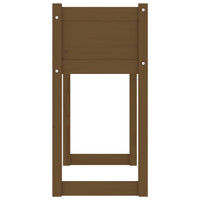 Fioriera Marrone Ambra 78x40x81 cm in Legno Massello di Pino 822135