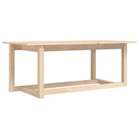 Tavolino da Salotto 110x55x45 cm Legno Massello di Pino 822167