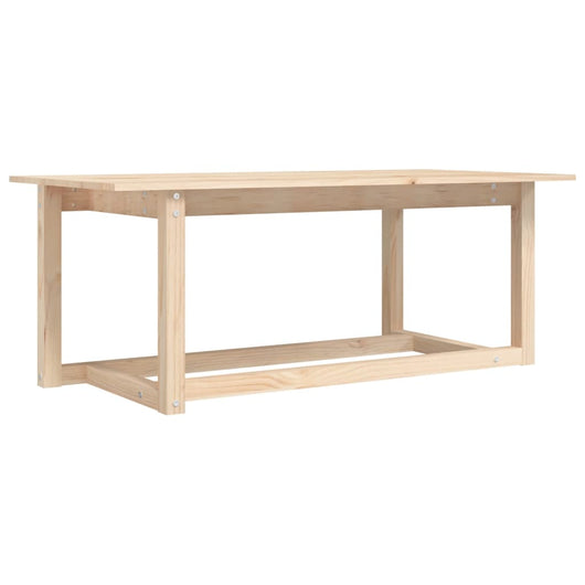 Tavolino da Salotto 110x55x45 cm Legno Massello di Pino 822167