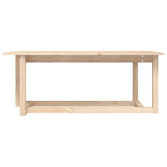 Tavolino da Salotto 110x55x45 cm Legno Massello di Pino 822167