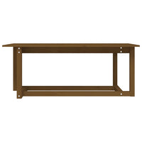 Tavolino da Salotto Ambra 110x55x45 cm Legno Massello di Pino 822170