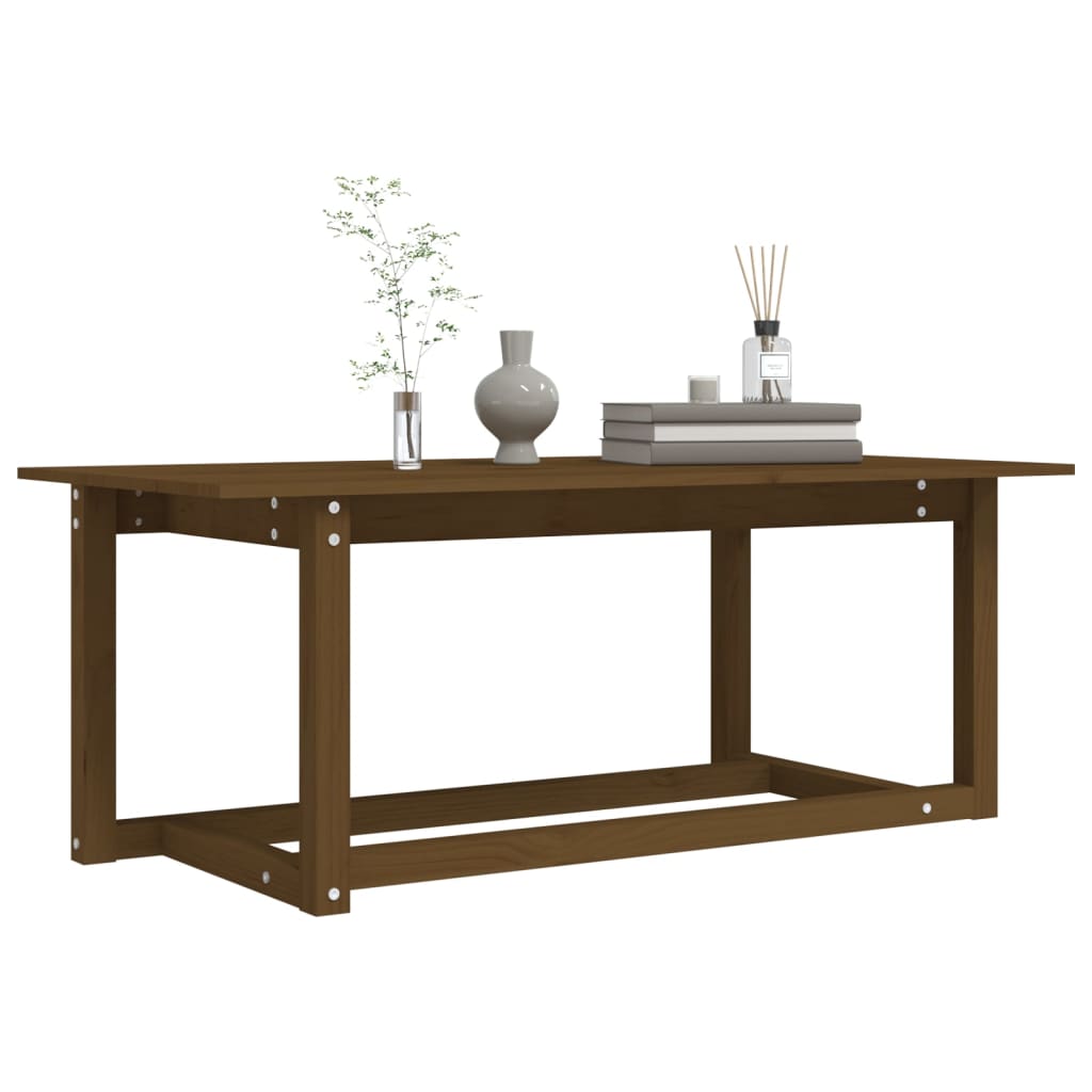 Tavolino da Salotto Ambra 110x55x45 cm Legno Massello di Pino 822170