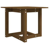 Tavolino da Salotto Ambra 50x50x45 cm in Legno Massello di Pino 822175