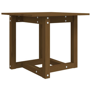 Tavolino da Salotto Ambra 50x50x45 cm in Legno Massello di Pino 822175