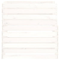 Compostiera Bianca 80x80x78 cm in Legno Massello di Pino