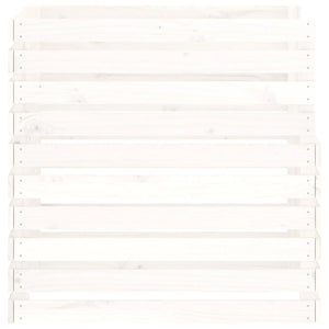 Compostiera Bianca 80x80x78 cm in Legno Massello di Pino