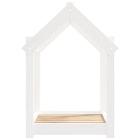 Cuccia per Cani Bianca 61x50x70 cm in Legno Massello di Pino 822198