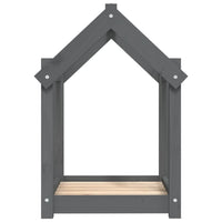 Cuccia per cani comodo divano 61 x 50 x 70 cm in legno massello di pino grigio 02_0042736