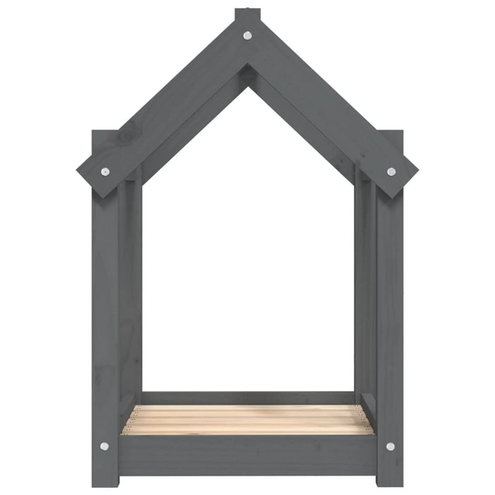 Cuccia per cani comodo divano 61 x 50 x 70 cm in legno massello di pino grigio 02_0042736