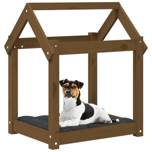Cuccia per Cani Ambra 61x50x70 cm in Legno Massello di Pino 822200