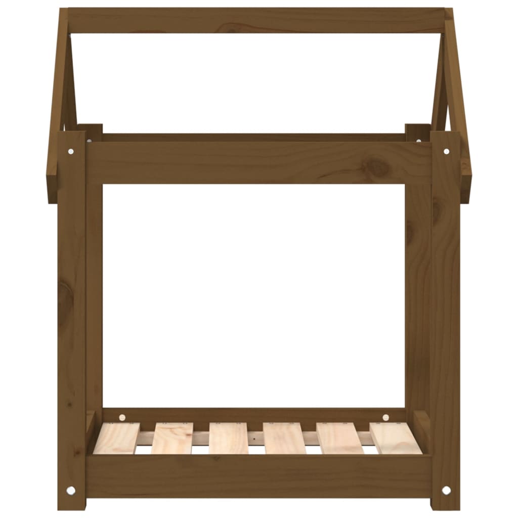 Cuccia per Cani Ambra 61x50x70 cm in Legno Massello di Pino 822200