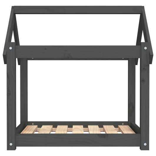 Cuccia per cani comodo divano 71 x 55 x 70 cm in legno massello di pino grigio 02_0042912