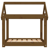 Cuccia per Cani Miele 71x55x70 cm in Legno Massello di Pino