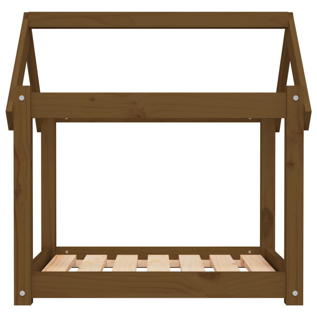 Cuccia per Cani Ambra 71x55x70 cm in Legno Massello di Pino 822205