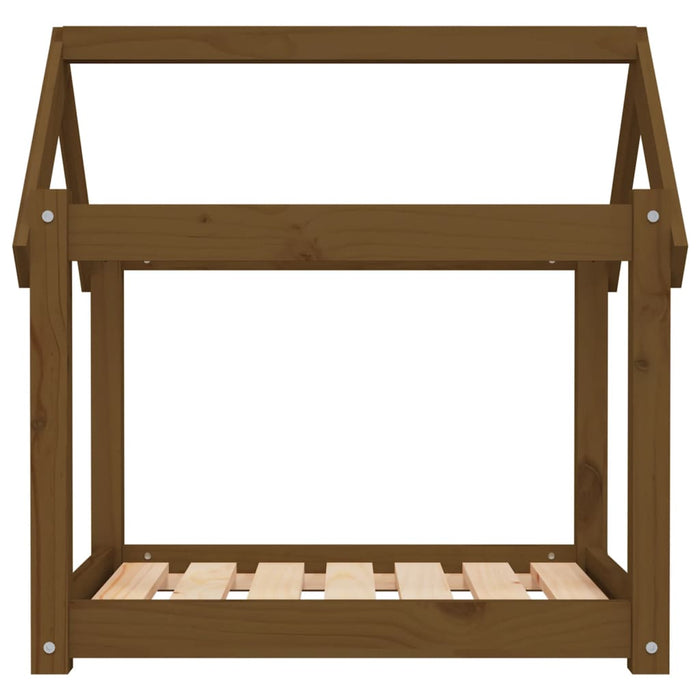 Cuccia per Cani Ambra 71x55x70 cm in Legno Massello di Pino 822205