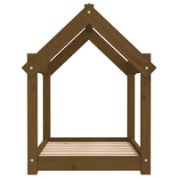 Cuccia per Cani Miele 71x55x70 cm in Legno Massello di Pino