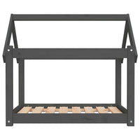 Cuccia per cani comodo divano 81 x 60 x 70 cm in legno massello di pino grigio 02_0042967