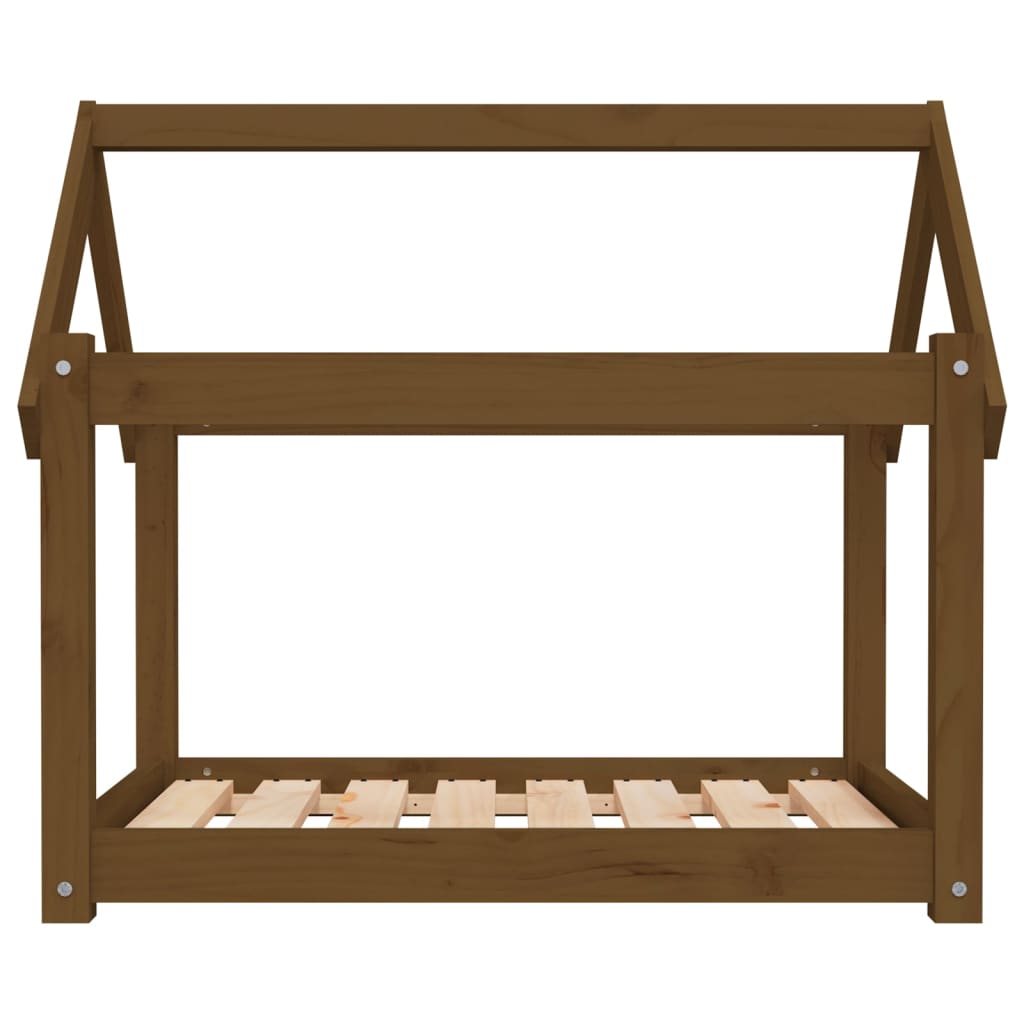 Cuccia per Cani Ambra 81x60x70 cm in Legno Massello di Pino 822210