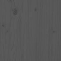 Cuccia per Cani Grigia 101x70x90 cm in Legno Massello di Pino 822214