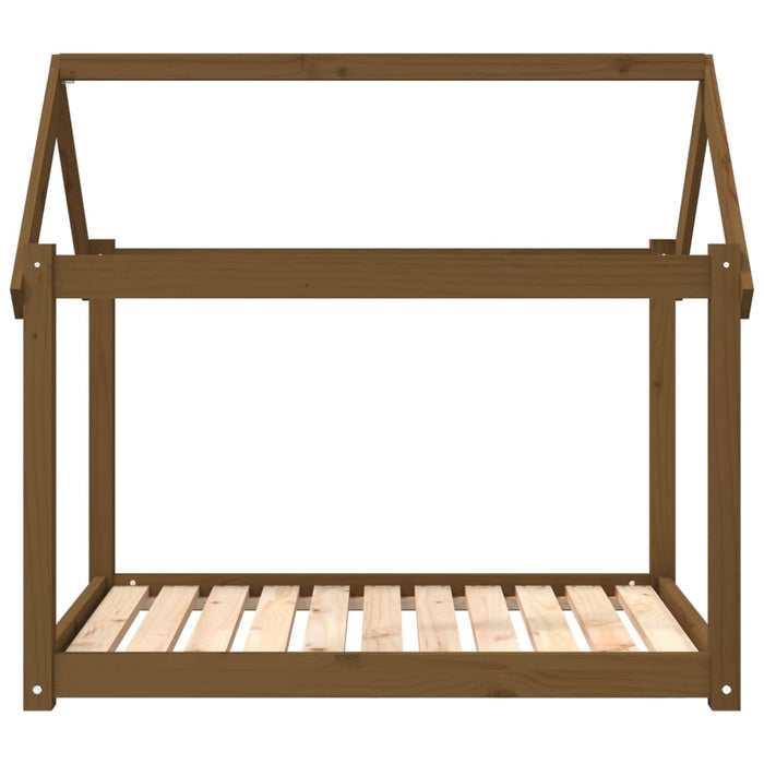 Cuccia per Cani Miele 101x70x90 cm in Legno Massello di Pino