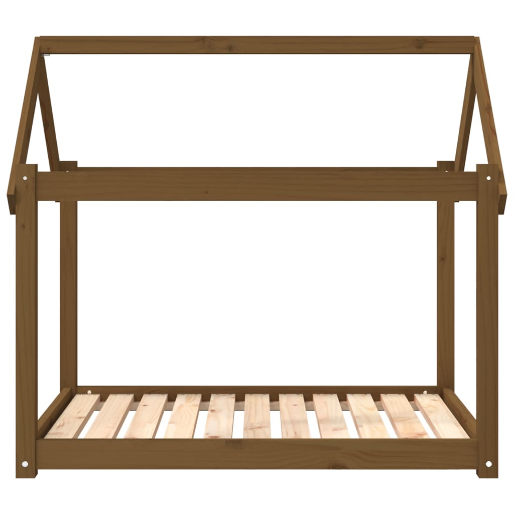 Cuccia per Cani Ambra 101x70x90 cm in Legno Massello di Pino 822215