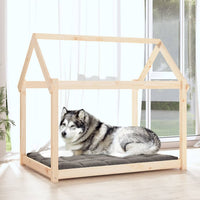 Cuccia per Cani 111x80x100 cm in Legno Massello di Pino 822217
