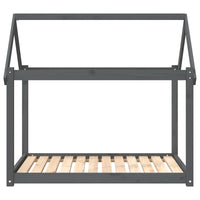 Cuccia per cani comodo divano 111 x 80 x 100 cm in legno massello di pino grigio 02_0042656