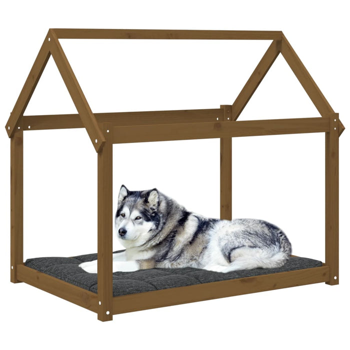 Cuccia per Cani Ambra 111x80x100 cm in Legno Massello di Pino 822220