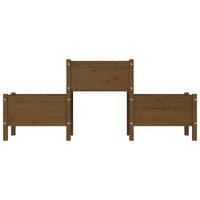 Fioriera Miele 178,5x44x75 cm in Legno Massello di Pino