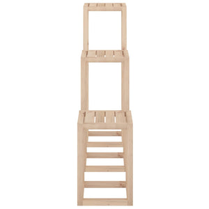 Set Supporti per Piante 3 pz in Legno Massello di Pino cod mxl 73466