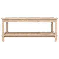 Tavolino da Salotto 110x55x45 cm Legno Massello di Pino 822272
