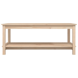 Tavolino da Salotto 110x55x45 cm Legno Massello di Pino 822272