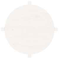 Tavolino da Salotto-Tavolino da soggiorno-Tavolo Bianco ? 62,5x45 cm Legno Massello di Pino