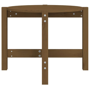 Tavolino da Salotto Miele Ã˜ 62,5x45cm in Legno Massello di Pino cod mxl 19867