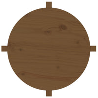 Tavolino da Salotto Miele Ã˜ 62,5x45cm in Legno Massello di Pino cod mxl 19867