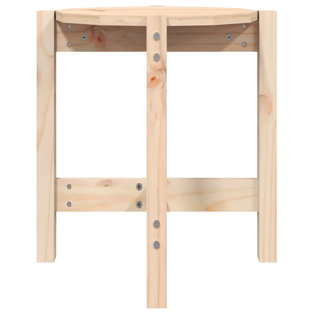 Tavolino da Salotto Ã˜ 42,5x45 cm in Legno Massello di Pino cod mxl 19558