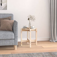 Tavolino da Salotto Ã˜ 42,5x45 cm in Legno Massello di Pino cod mxl 19558