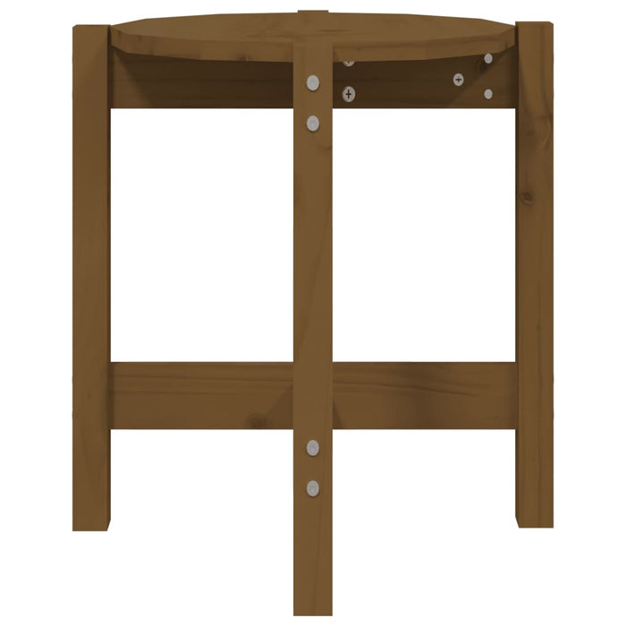 Tavolino da Salotto Miele Ã˜ 42,5x45cm in Legno Massello di Pino cod mxl 19476